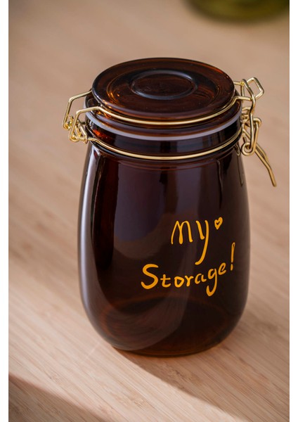 Pierre Klipsli Kapaklı Kavanoz Seti - 17 cm