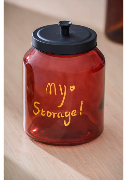 Pierre Metal Kapaklı Kavanoz Seti - 22 cm