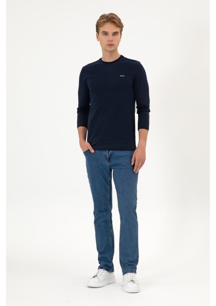 Erkek Lacivert Sweatshirt 50313744-VR033 fırsatları