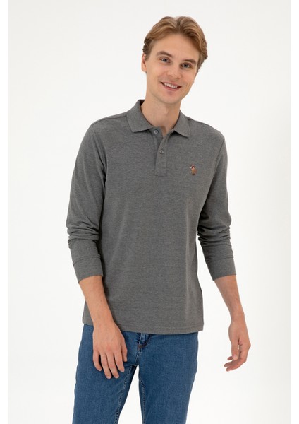 Erkek Antrasit Melanj Sweatshirt 50313772-VR081 modelleri