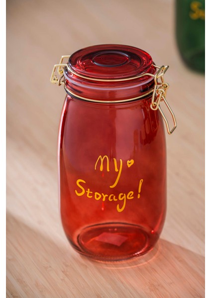 Pierre Klipsli Kapaklı Kavanoz Seti - 21.5 cm