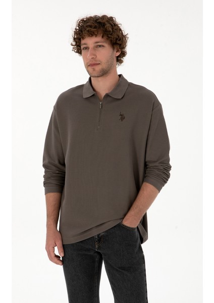 Erkek Vizon Sweatshirt 50313754-VR052