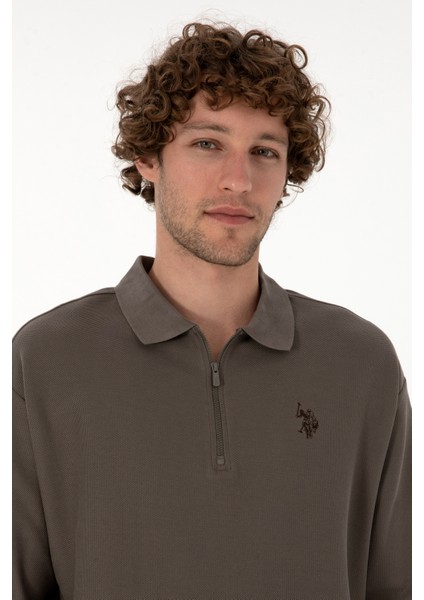 Erkek Vizon Sweatshirt 50313754-VR052 fiyatları