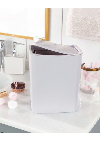 Olivier Switch Çöp Kovası - Soft Gri - 4lt modelleri
