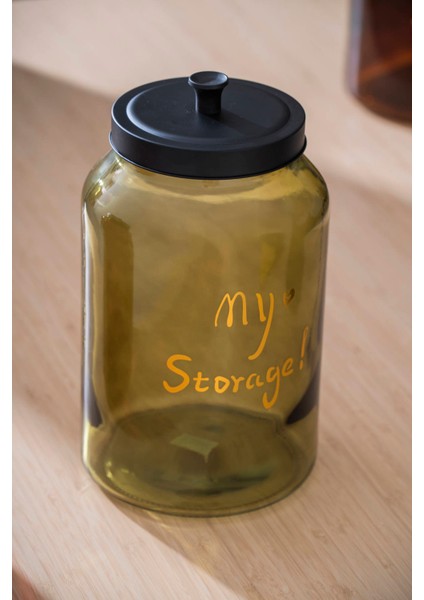 Pierre Metal Kapaklı Kavanoz Seti - 28 cm