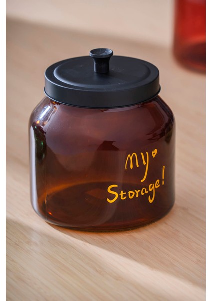 Pierre Metal Kapaklı Kavanoz Seti - 17 cm