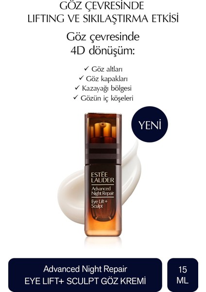 Advanced Night Repair Eye Lift & Sculpt Göz Kremi 15ML – Kırışıklık Karşıtı Etki