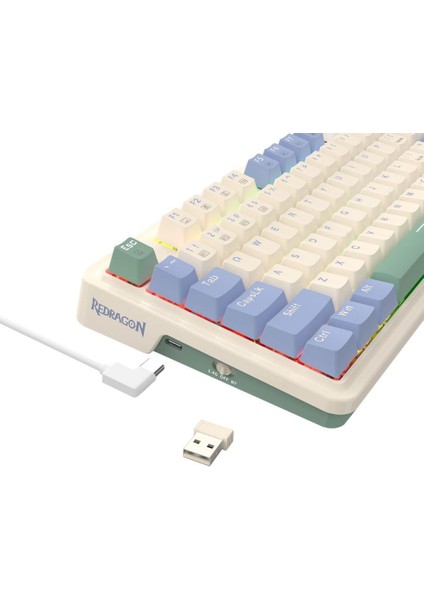 Ucal Pro K673CPG-RGB-PRO Beyaz Kablosuz Klavye fiyatları