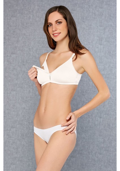 5345 BAYAN MODAL BEYAZ EMZİRME SÜTYENİ