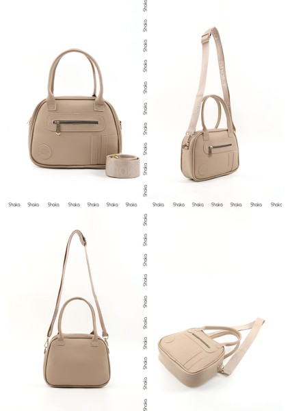 Vizon SHK225 Suni Deri ,fermuarlı Iki Bölmeli ,kolon Askılı El, Kol ve Omuz Çantası