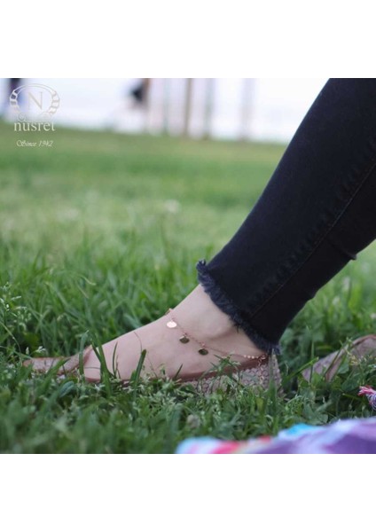 925 Ayar Rose Gümüş Göz Model Halhal fırsatları