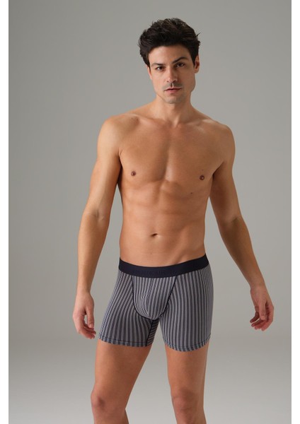 Erkek Çizgili Desenli Boxer 1866
