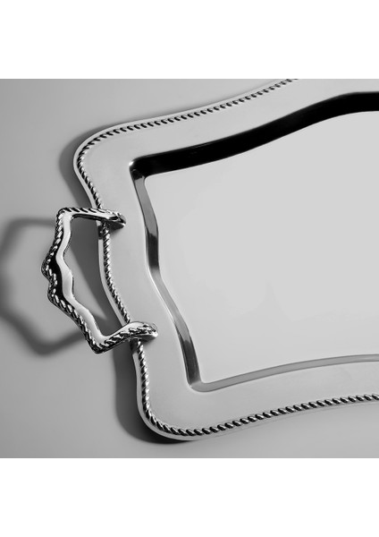 Zincir Saten Çelik Çay Tepsi fırsatları