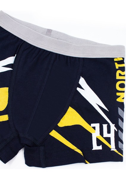 Erkek Çocuk Boxer 3'lü Baskılı (%96 Pamuk - %4 Elastan)