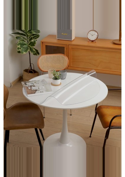 Yuvarlak Şeffaf Silinebilir Masa Örtüsü| 1,3 mm Kalın Pvc Kaymaz Sofra Bezi fırsatları