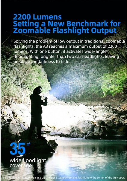 A3 - Zoom Özellikli Taktik El Feneri