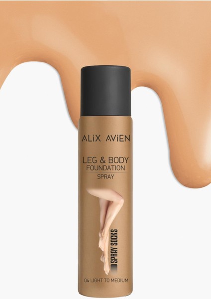 Bacak Fondöteni Light To Medium Bronzlaştırıcı Etki Sprey Çorap - Leg & Body Foundation 75 ml fırsatları