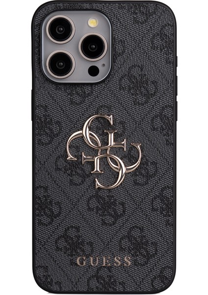 iPhone 14 Pro Max Uyumlu Kılıf Guess Lisanslı 4g Büyük Metal Logolu Askılı Kapak Siyah fırsatları