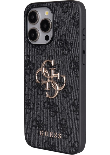iPhone 14 Pro Max Uyumlu Kılıf Guess Lisanslı 4g Büyük Metal Logolu Askılı Kapak Siyah indirimleri