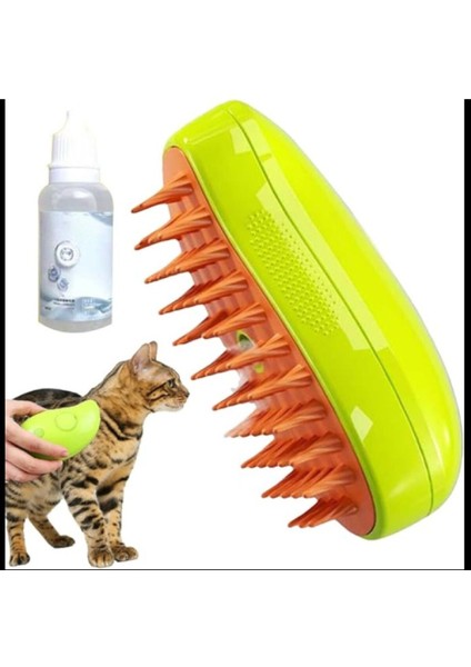 Buharlı Kedi Tarağı – Tüy Toplama & Masaj Etkili Kedi Fırçası + Su Spreyi Hediyeli fiyatları