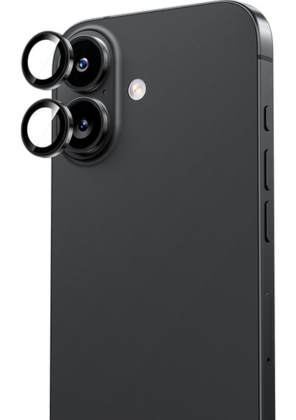 iPhone 17 Uyumlu Benks Dr Safir Kamera Lens Koruyucu Siyah