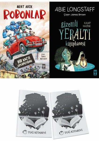 Robonlar ve Gizem Li Yeraltı Kütüphanesi 4 Kayıp Hazine + Hediyeli