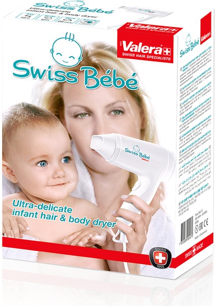 Swiss Baby Bebekler Için Saç ve Vücut Kurutma Makinesi Orijinal 500 W Beyaz