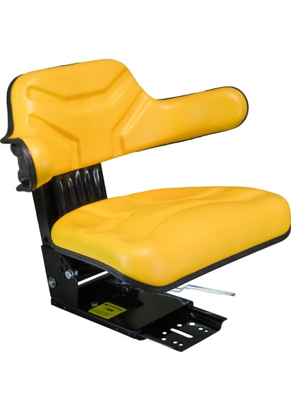 Sarı PA 110 Uyumlu 5 Açılı Sabit Kolçaklı Ileri Geri Kızak Ayarlı Traktör Koltuğu fiyatları