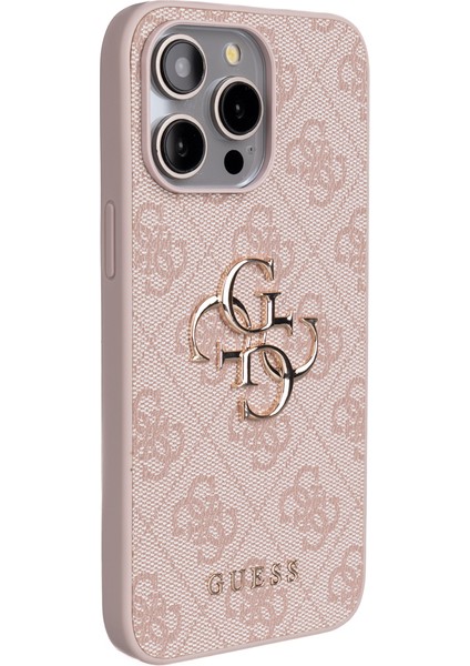 iPhone 14 Pro Max Uyumlu Kılıf Guess Lisanslı 4g Büyük Metal Logolu Askılı Kapak Pembe fiyatları