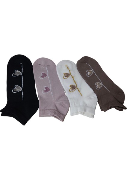 4 Çift Kadın Aksesuarlı Patik Çorap fiyatları