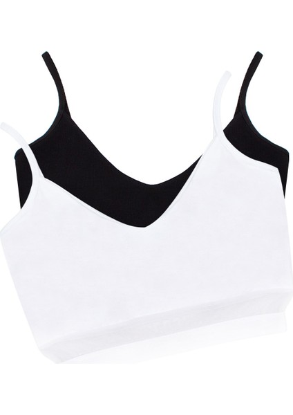 Kadın Sütyen Pedli V Yaka Büstiyer (%96 Pamuk - %4 Elastan) fiyatları