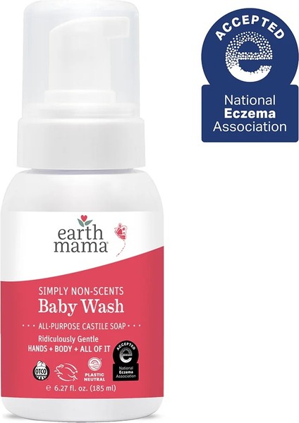 Natural Non-Scents Baby Wash Gentle Castile Soap For Sensitive Skin 185 ml