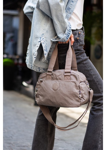 Unisex Krinkıl Kumaş Omuz ve Çapraz Askılı Çanta modelleri