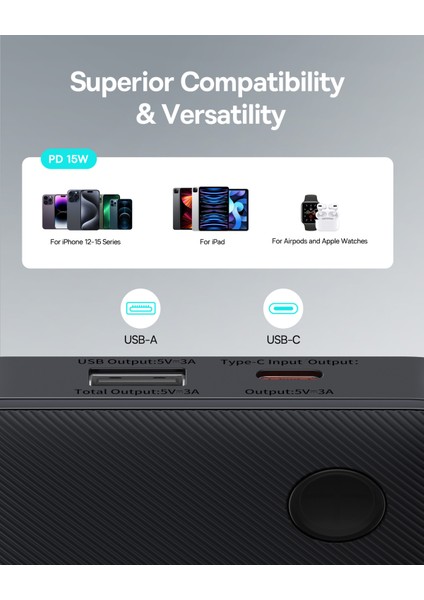 Airpow Lite Power 10.000MAH 15W Powerbank - Beyaz indirimleri