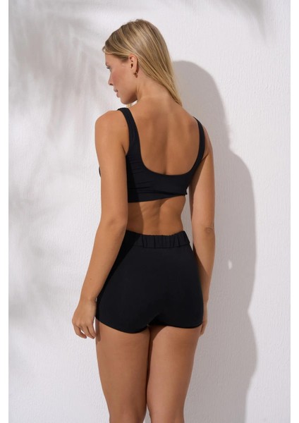 Şortlu Bra Bikini Takım Siyah fiyatları