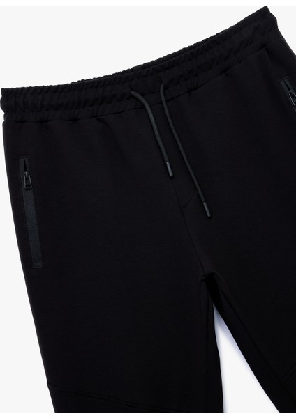 Pamuklu Fermuarlı Cepli Beli Bağcıklı Jogger Eşofman Altı modelleri