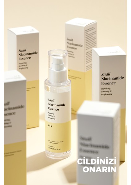 Snail Niacinamide Essence 100ML, Salyangoz Özlü Aydınlanma, Leke Karşıtı ve Cilt Onarıcı Yüz Serumu fırsatları