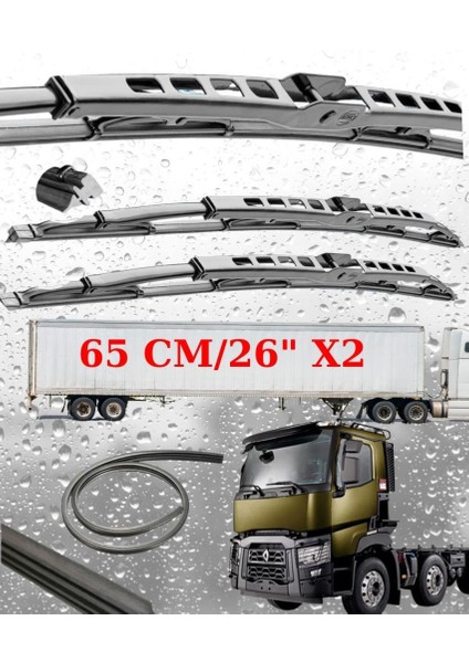 Renault C 380 Ön Silecek Süpürgesi Seti 65CM