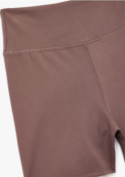 Dikiş Detaylı Interlok Slim Fit Yüksek Bel Biker Spor Tayt modelleri