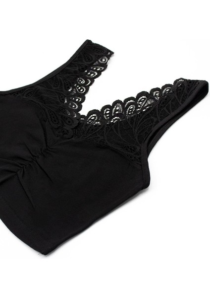Kadın Sütyen Büzgülü Dantelli Büstiyer (%96 Pamuk - %4 Elastan) fırsatları