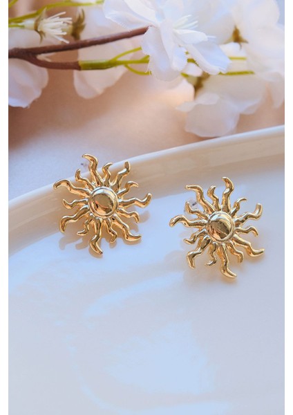 Gold Büyük Güneş Küpe fiyatları