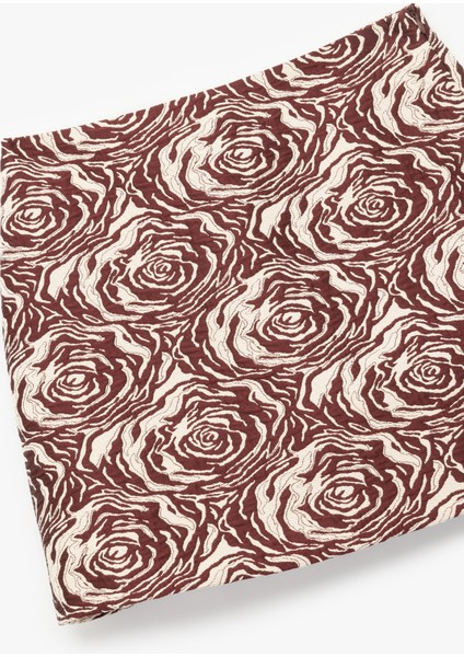 Slim Fit Floral Desenli Mini Etek modelleri