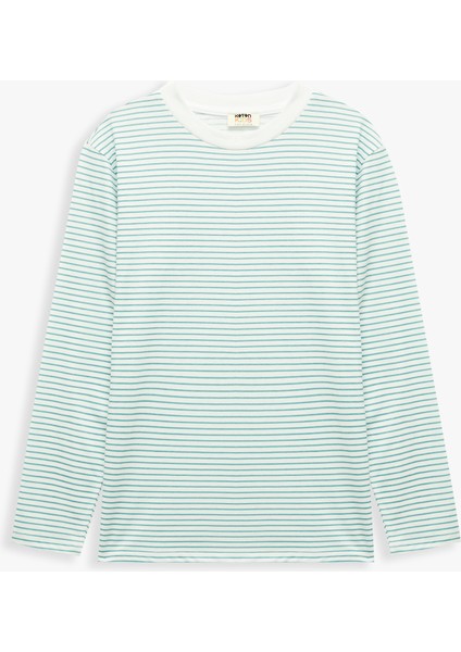 Bisiklet Yaka Uzun Kollu 3'lü Tişört Seti indirimleri