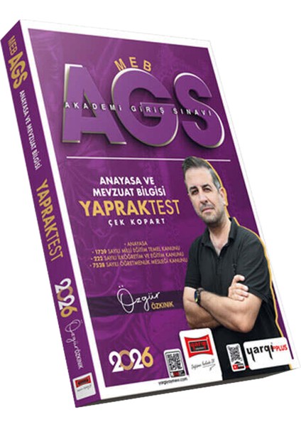 2026 Meb-Ags Mevzuat Bilgisi ve Anayasa Soru Bankası-Genel Tekrar-40 Deneme-Çek Kopart Yaprak Test modelleri