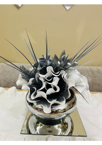 Lüks Gümüş Eva Aranjman 4 Adet(AYNA DAHİL DEĞİLDİR.)