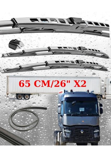 Renault C 520 Ön Silecek Süpürgesi Seti 65CM