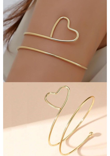 Gold Kalpli Pazu Bandı Üst Kol Bilekliği Ayarlanabilir modelleri