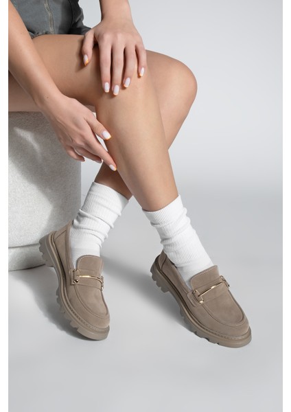 Kadın Loafer Kalın Taban Zincirli Günlük Ayakkabı Zolez fiyatları