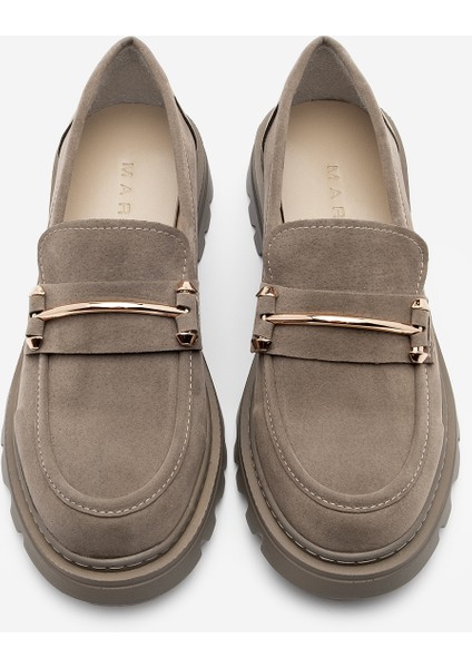 Kadın Loafer Kalın Taban Zincirli Günlük Ayakkabı Zolez