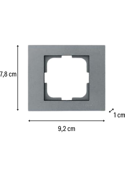 Grano Antrasit Topraklı Priz 12'li Paket (Çerçeve Dahil) fiyatları